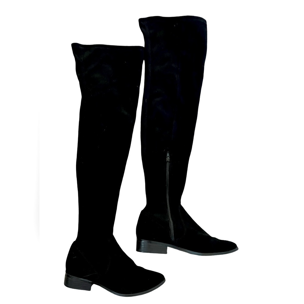 Aldo tall vegan suede black boot.  Size 9